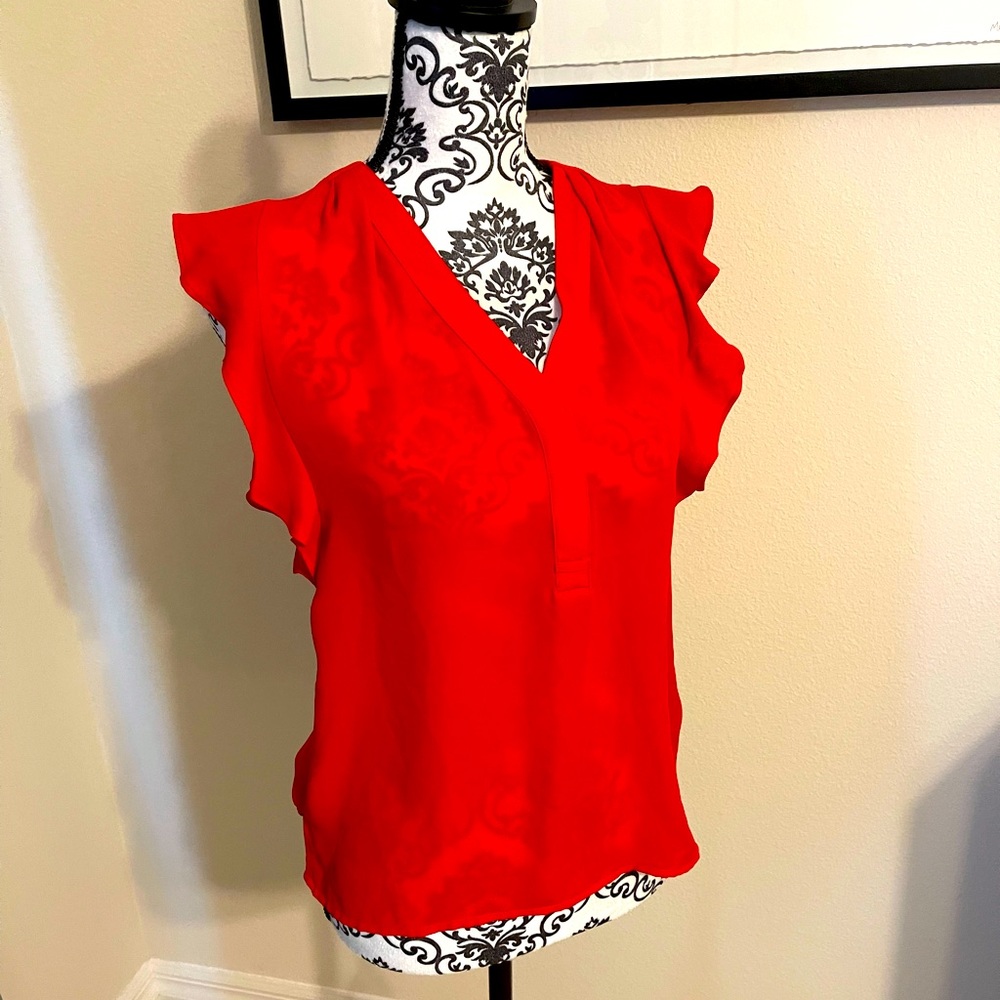 Express red short sleeve XS blouse.